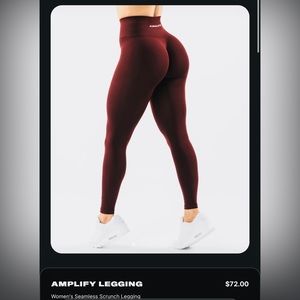 AMPLIFY LEGGINGS WOMENS SEAMLESS SCRUNCH ALPHALETE